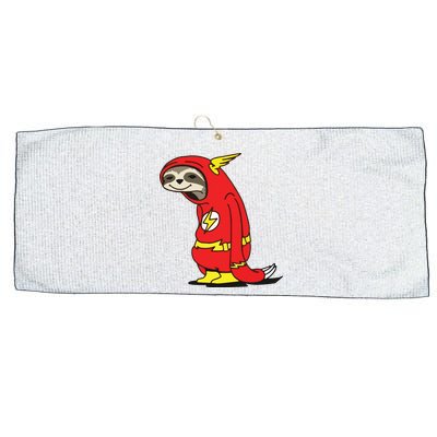 Flash Sloth Cool Nerd Gift For Him Large Microfiber Waffle Golf Towel