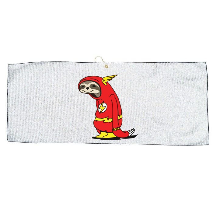 Flash Sloth Cool Nerd Gift For Him Large Microfiber Waffle Golf Towel