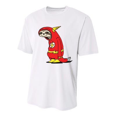 Flash Sloth Cool Nerd Gift For Him Youth Performance Sprint T-Shirt
