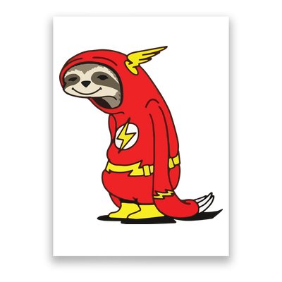 Flash Sloth Cool Nerd Gift For Him Poster
