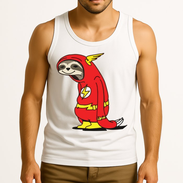 Flash Sloth Cool Nerd Gift For Him Tank Top
