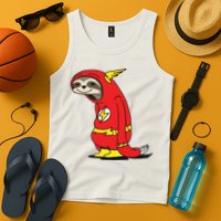 Flash Sloth Cool Nerd Gift For Him Tank Top