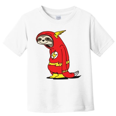 Flash Sloth Cool Nerd Gift For Him Toddler T-Shirt