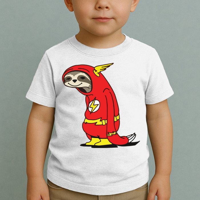 Flash Sloth Cool Nerd Gift For Him Toddler T-Shirt
