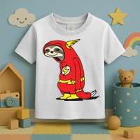 Flash Sloth Cool Nerd Gift For Him Toddler T-Shirt