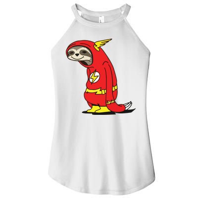 Flash Sloth Cool Nerd Gift For Him Women's Perfect Tri Rocker Tank