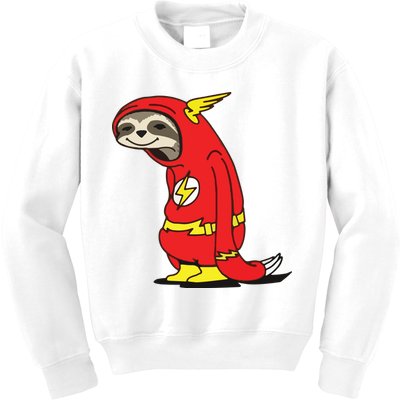 Flash Sloth Cool Nerd Gift For Him Kids Sweatshirt