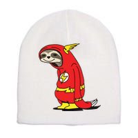 Flash Sloth Cool Nerd Gift For Him Short Acrylic Beanie