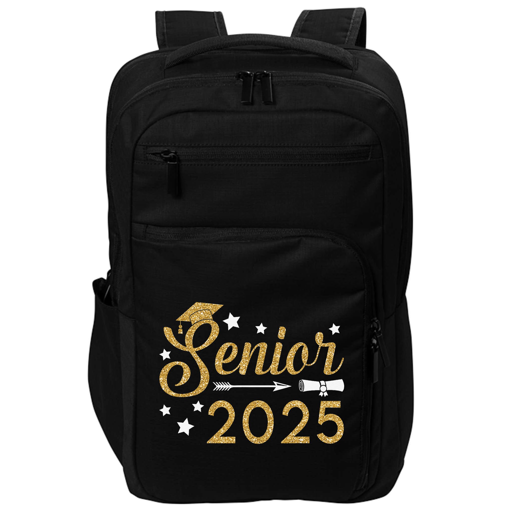 Funny Senior Class Of 2025 College Graduation Gift For Impact Tech Backpack
