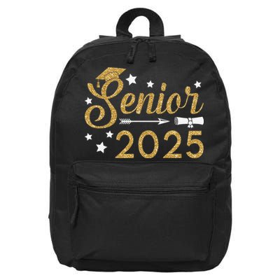 Funny Senior Class Of 2025 College Graduation Gift For 16 in Basic Backpack