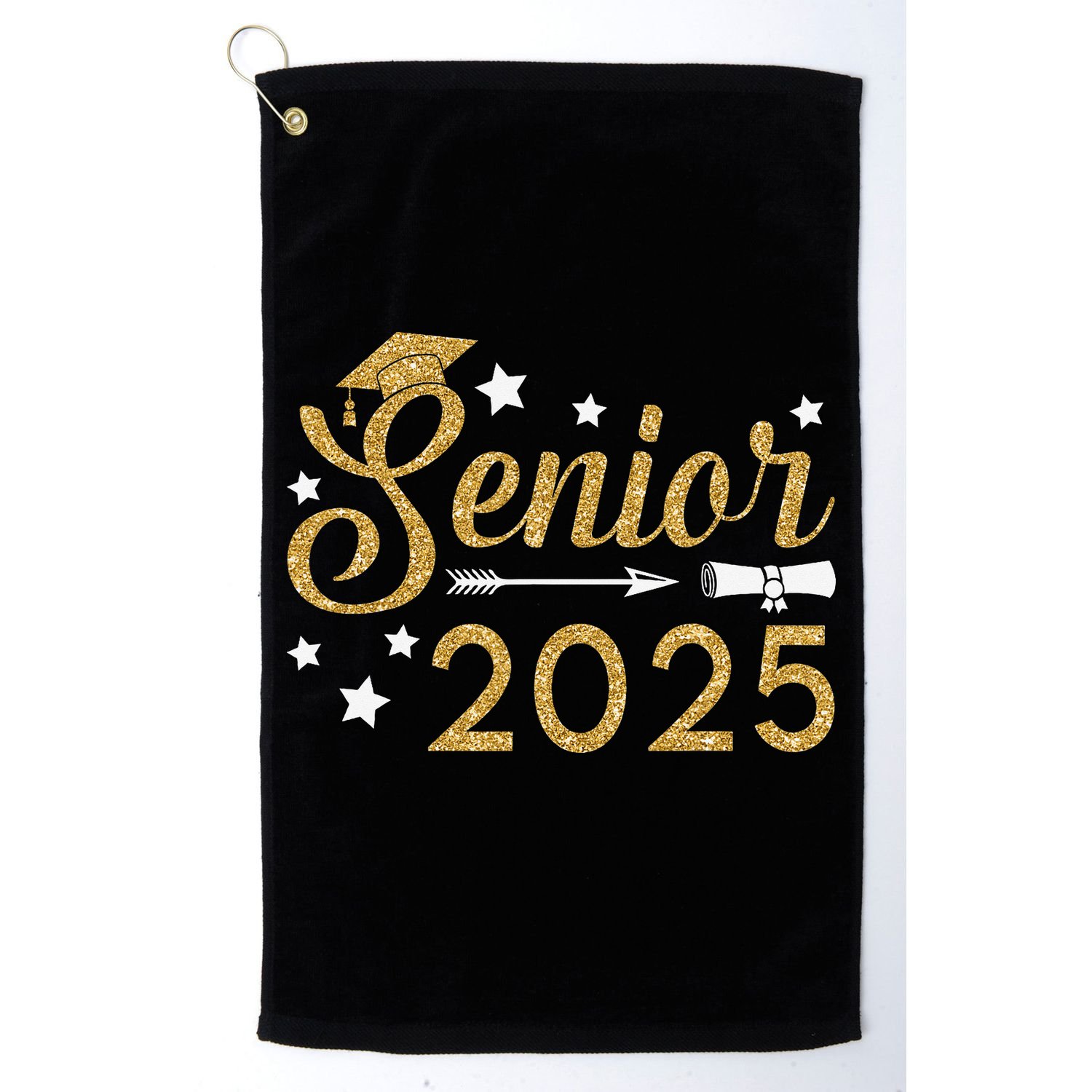Funny Senior Class Of 2025 College Graduation Gift For Golf Towel