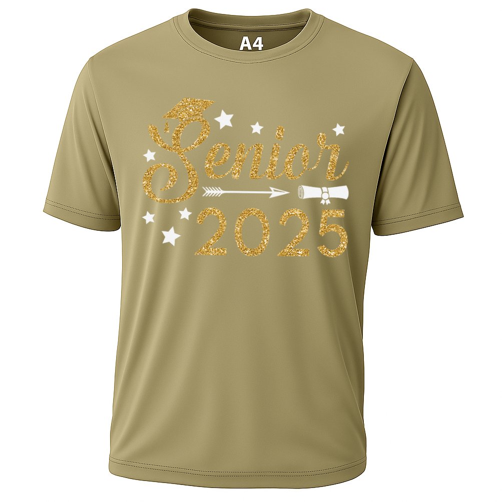 Funny Senior Class Of 2025 College Graduation Gift For Cooling Performance Crew T-Shirt