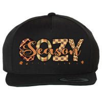 Fall Season Cozy Vibes Vintage Cute Winter Quote Wool Snapback Cap