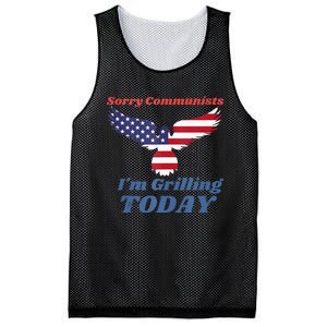 Funny Sorry Communists IM Grilling Today Mesh Reversible Basketball Jersey Tank