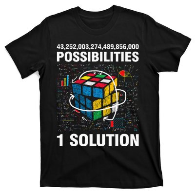 Funny Speed Cubing One Solution Math Lovers Girls T-Shirt