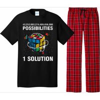 Funny Speed Cubing One Solution Math Lovers Girls Pajama Set