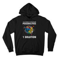 Funny Speed Cubing One Solution Math Lovers Girls Tall Hoodie