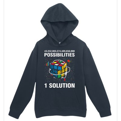 Funny Speed Cubing One Solution Math Lovers Girls Urban Pullover Hoodie