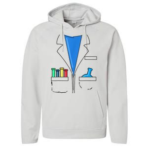 Funny Scientist Costume Nerd Chemistry Halloween Science Teacher Performance Fleece Hoodie