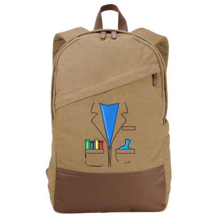 Funny Scientist Costume Nerd Chemistry Halloween Science Teacher Cotton Canvas Backpack