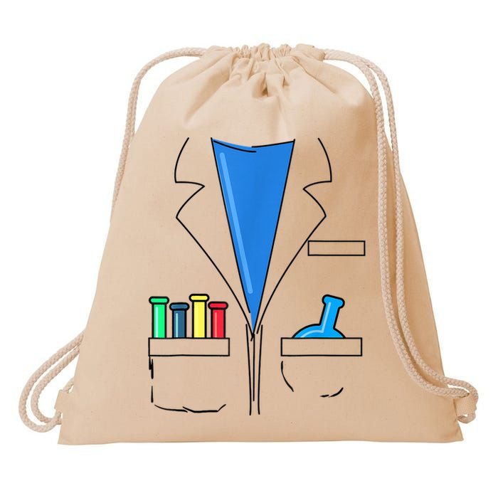 Funny Scientist Costume Nerd Chemistry Halloween Science Teacher Drawstring Bag
