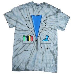 Funny Scientist Costume Nerd Chemistry Halloween Science Teacher Tie-Dye T-Shirt