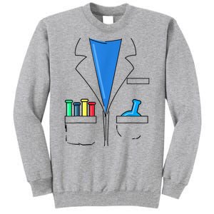 Funny Scientist Costume Nerd Chemistry Halloween Science Teacher Tall Sweatshirt