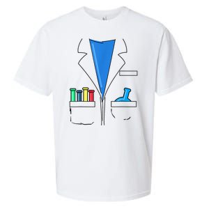 Funny Scientist Costume Nerd Chemistry Halloween Science Teacher Sueded Cloud Jersey T-Shirt