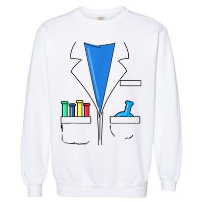 Funny Scientist Costume Nerd Chemistry Halloween Science Teacher Garment-Dyed Sweatshirt