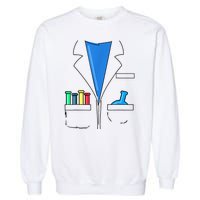 Funny Scientist Costume Nerd Chemistry Halloween Science Teacher Garment-Dyed Sweatshirt