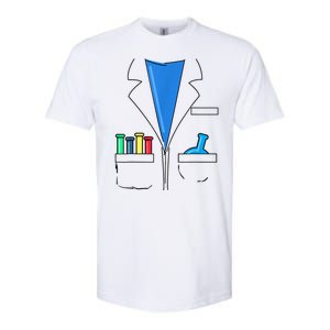 Funny Scientist Costume Nerd Chemistry Halloween Science Teacher Softstyle CVC T-Shirt