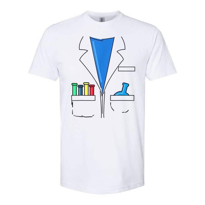 Funny Scientist Costume Nerd Chemistry Halloween Science Teacher Softstyle CVC T-Shirt