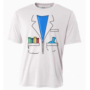 Funny Scientist Costume Nerd Chemistry Halloween Science Teacher Cooling Performance Crew T-Shirt