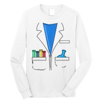 Funny Scientist Costume Nerd Chemistry Halloween Science Teacher Long Sleeve Shirt