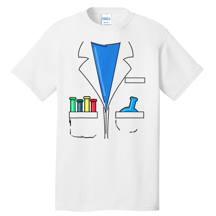 Funny Scientist Costume Nerd Chemistry Halloween Science Teacher Tall T-Shirt