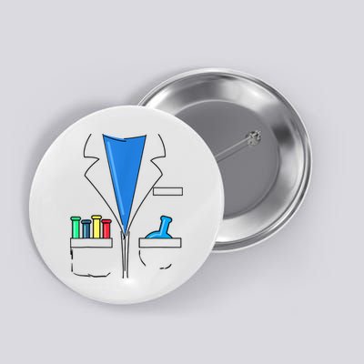 Funny Scientist Costume Nerd Chemistry Halloween Science Teacher Button