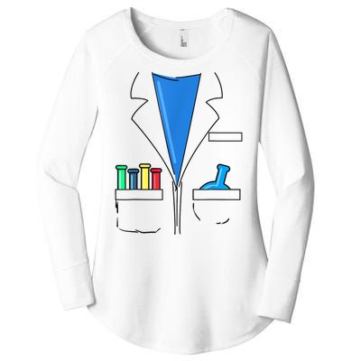 Funny Scientist Costume Nerd Chemistry Halloween Science Teacher Women's Perfect Tri Tunic Long Sleeve Shirt