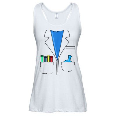 Funny Scientist Costume Nerd Chemistry Halloween Science Teacher Ladies Essential Flowy Tank