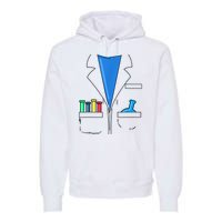 Funny Scientist Costume Nerd Chemistry Halloween Science Teacher Premium Hoodie