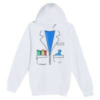 Funny Scientist Costume Nerd Chemistry Halloween Science Teacher Premium Pullover Hoodie