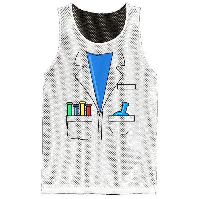 Funny Scientist Costume Nerd Chemistry Halloween Science Teacher Mesh Reversible Basketball Jersey Tank