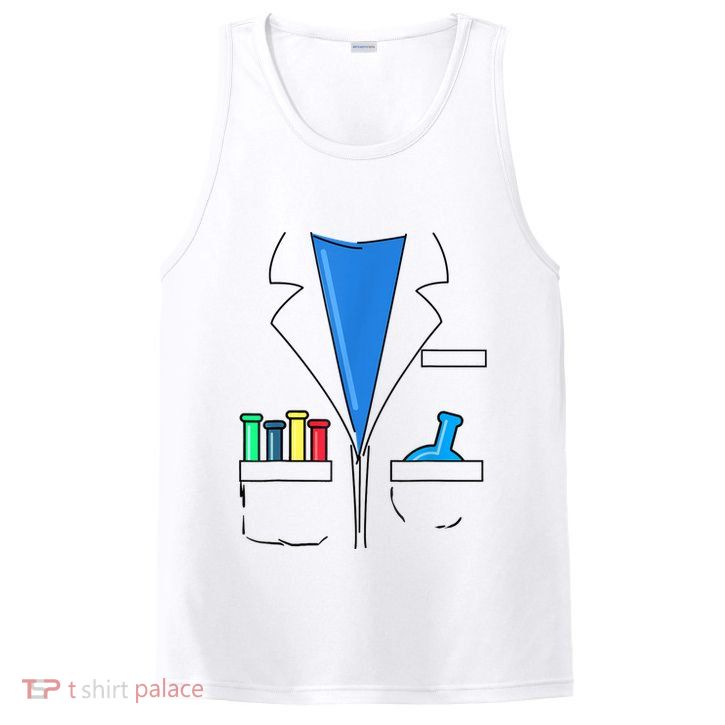 Funny Scientist Costume Nerd Chemistry Halloween Science Teacher PosiCharge Competitor Tank