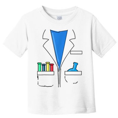Funny Scientist Costume Nerd Chemistry Halloween Science Teacher Toddler T-Shirt