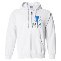 Funny Scientist Costume Nerd Chemistry Halloween Science Teacher Full Zip Hoodie