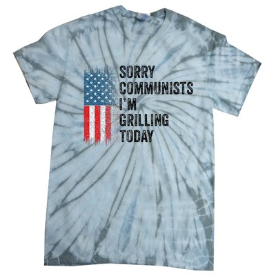 Funny Sorry Communists IM Grilling Today Vintage Tie-Dye T-Shirt