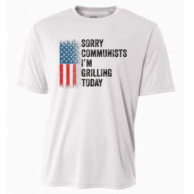 Funny Sorry Communists IM Grilling Today Vintage Cooling Performance Crew T-Shirt