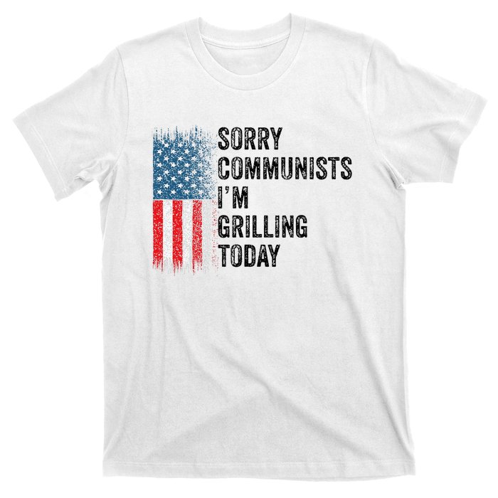 Funny Sorry Communists IM Grilling Today Vintage T-Shirt