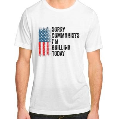 Funny Sorry Communists IM Grilling Today Vintage Adult ChromaSoft Performance T-Shirt