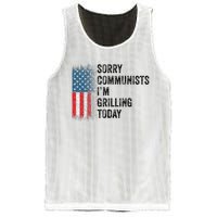 Funny Sorry Communists IM Grilling Today Vintage Mesh Reversible Basketball Jersey Tank