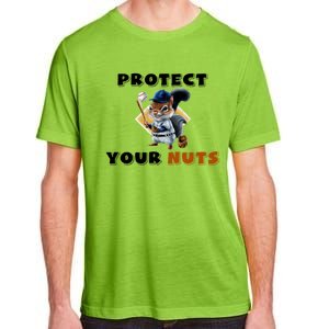 Funny Squirrel Catcher Protect Your Nuts Baseball Gift Adult ChromaSoft Performance T-Shirt